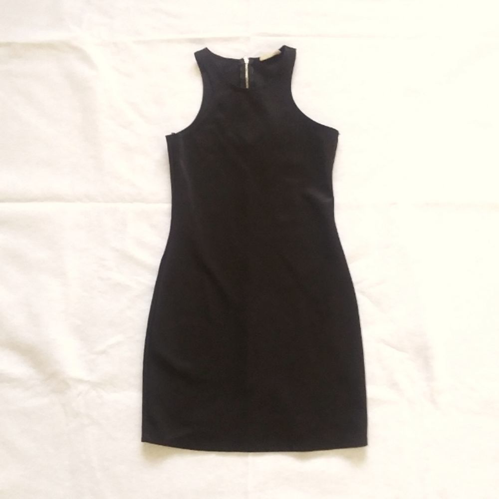 Short Black Dress with Zipper